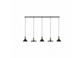 Pakabinamas šviestuvas HERMANOS V BLACK/SOLID BRASS